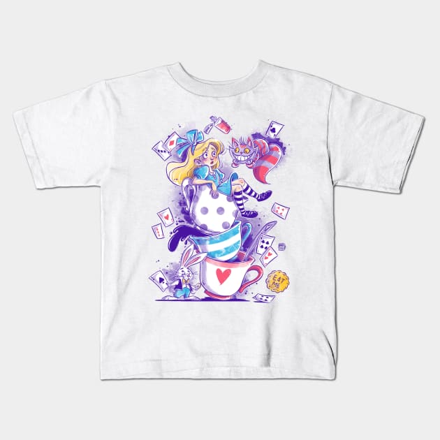 Purple wonderland Kids T-Shirt by Daisyart_lab